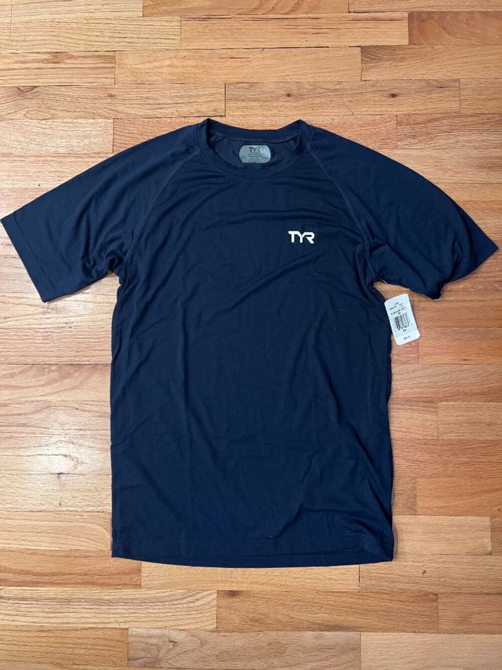 NWT TYR Men's Navy Blue Tech Tee Size XS